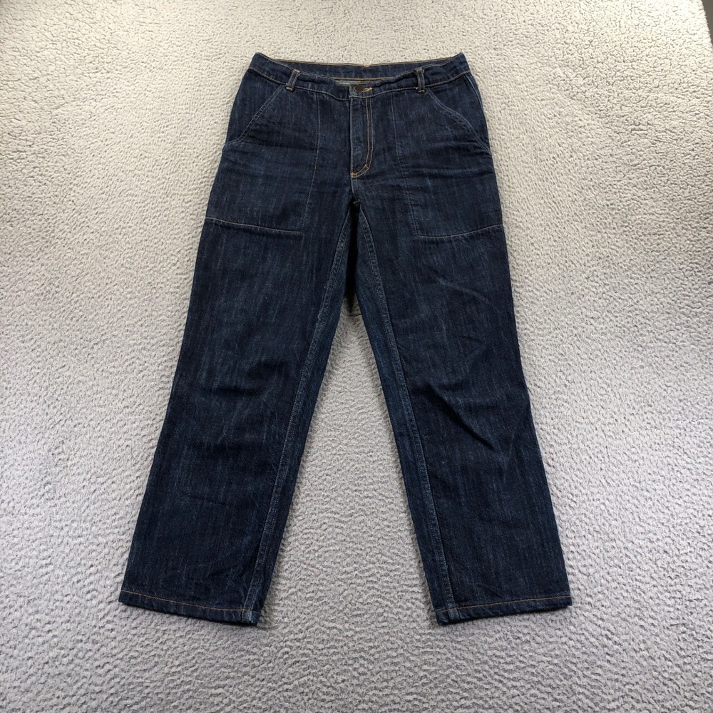 Judy Rosen Jeans Womens 28x24 Indigo Patch Pocket Dark Wash Denim New York